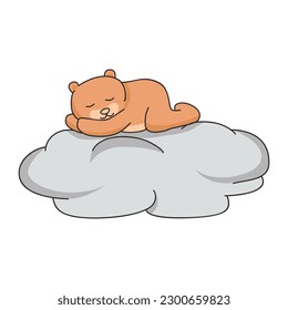 Sleep Bear Patch V71 Patch Streetwear, Urban Design Black and White Colors Patch Commercial Use