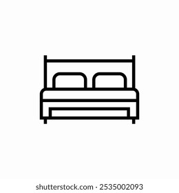 sleep bed icon sign vector