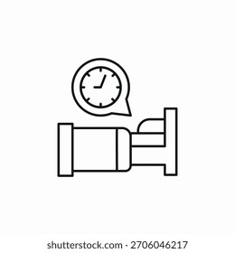 Vector de signo de icono de hora de dormir