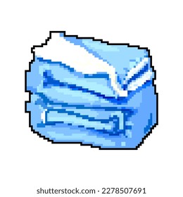 sleep blanket bed game pixel art retro vector. bit cash sleep blanket bed video arcade. old vintage illustration