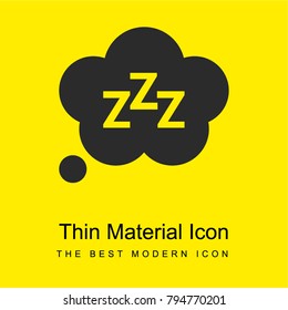 Sueño material amarillo brillante diseño mínimo de icono o logotipo