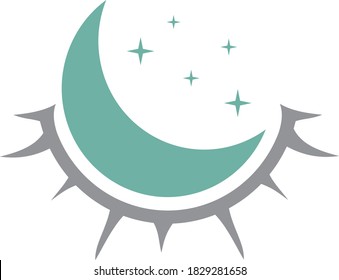 Sleep close eye Logo design.