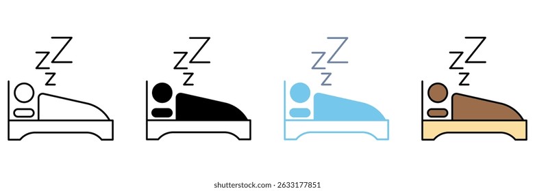 SLEEP concept line icon. Simple element illustration.