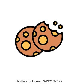 Sleep Cookie Icon Vector Illustration