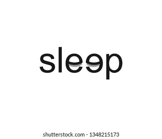sleep creative logo design