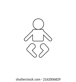 Sleep and cry baby vector illustrator
