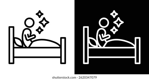 Sleep deprivation icon vector for web and mobile app. Symbol isolated.