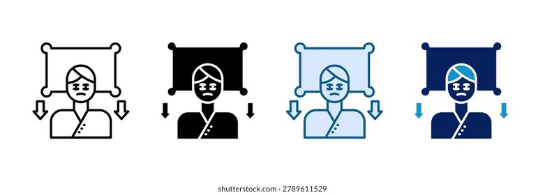 Sleep Deprived Icon Set Multiple Style Collection