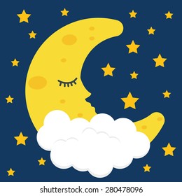 Sleep design over blue background, vector illustration.
