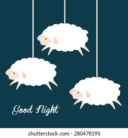Sleep design over blue background, vector illustration.