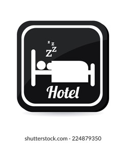 Sleep design over white background, vector illustration