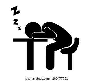 Sleep design over white background, vector illustration.