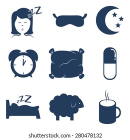 Sleep design over white background, vector illustration.