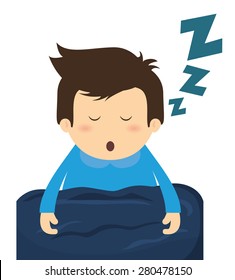 Sleep design over white background, vector illustration.
