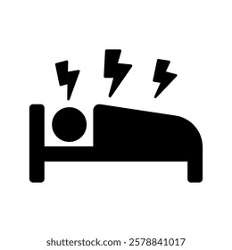 Sleep disorder icon. Sleep icon