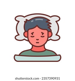 Icono de Desorden de suspensión en vector. Ilustración
