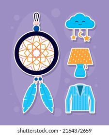 conjunto de iconos de sueño