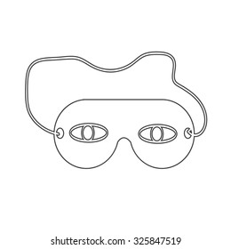 sleep eye mask icon