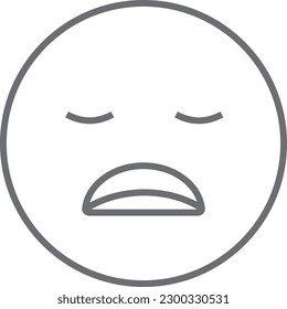 Sleep Feedback icon with black outline style. night, dream, bed, nap, human, relaxation, rest. Vector illustration