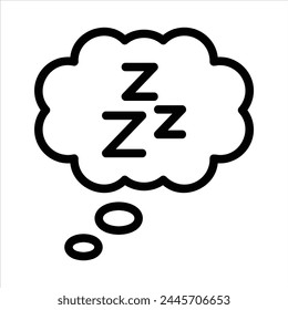 Schlaf im flachen Design