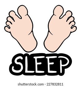 Sleep foot symbol