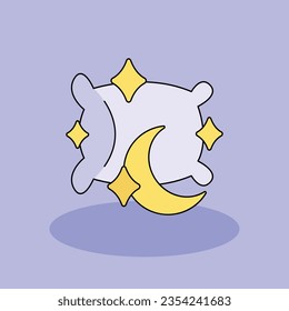 Sleep Free vector cartoon icon illustration.Self Motivation icons concept isolated . flat cartoon style