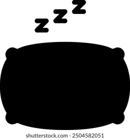 Vector de ilustración de icono de glifo de sueño