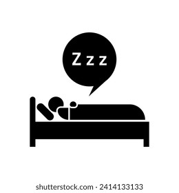 Sleep Icon. Deep Sleep, Snoring Symbol - Vector.