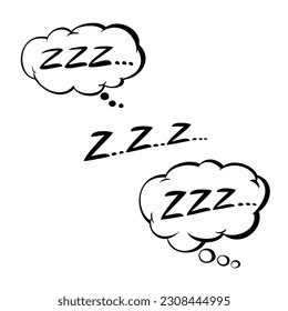 sleep icon design illustration. rest sign and symbol.