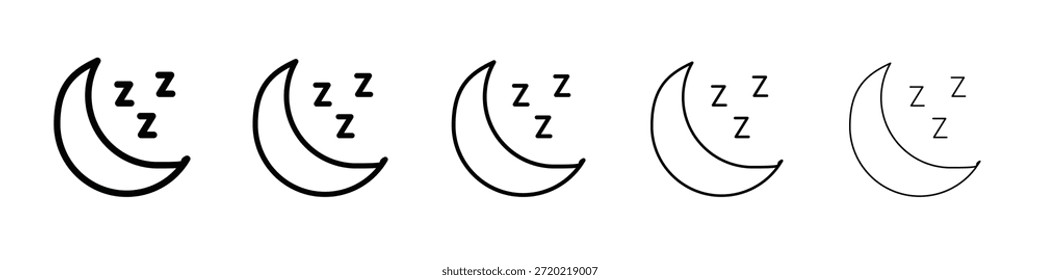 Ícone de sono design, logo, app, UI. Ilustração vetorial, EPS
