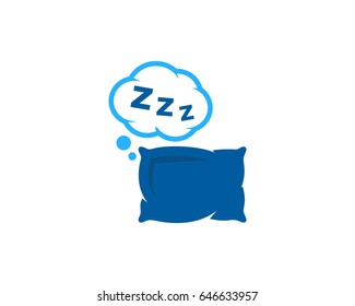 Sleep Icon Logo Design Element