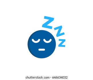 Sleep Icon Logo Design Element