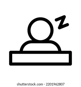 sleep icon or logo isolated sign symbol vector illustration - high quality black style vector icons

