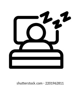 sleep icon or logo isolated sign symbol vector illustration - high quality black style vector icons

