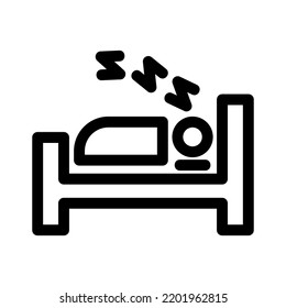 sleep icon or logo isolated sign symbol vector illustration - high quality black style vector icons
