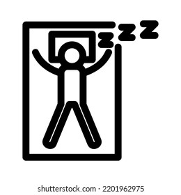 sleep icon or logo isolated sign symbol vector illustration - high quality black style vector icons
