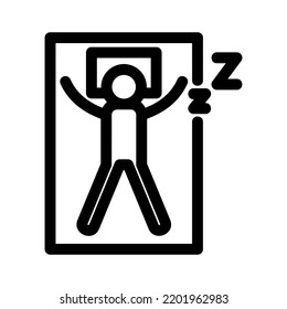 sleep icon or logo isolated sign symbol vector illustration - high quality black style vector icons
