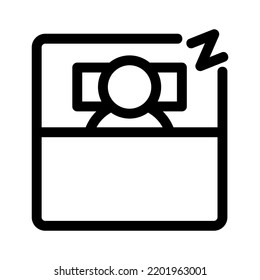 sleep icon or logo isolated sign symbol vector illustration - high quality black style vector icons
