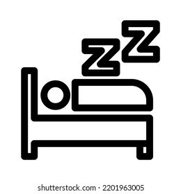 sleep icon or logo isolated sign symbol vector illustration - high quality black style vector icons
