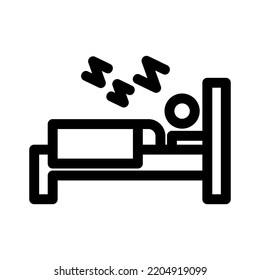 sleep icon or logo isolated sign symbol vector illustration - high quality black style vector icons
