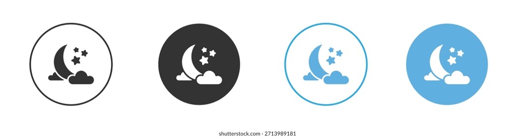 Sleep icon Logo Template Design set