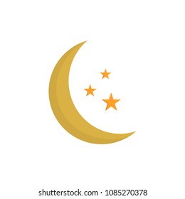 sleep icon, night moon, sleeping symbol