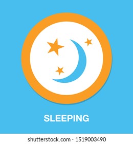 Sleep Icon, Night Moon, Sleeping Symbol