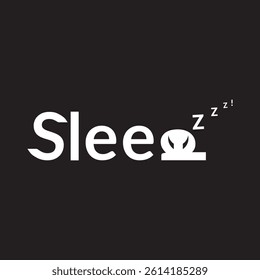 Sleep icon on background for graphic and web design. Simple vector sign.