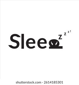 Sleep icon on background for graphic and web design. Simple vector sign.
