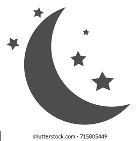 sleep icon on white background. flat style. sleep sign.