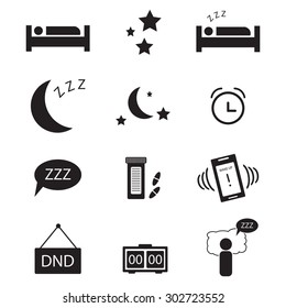 Sleep icon set