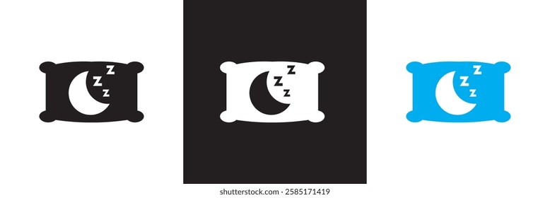 Sleep  icon set. Sleeping person, sleep, night rest, bed, pillow, sleeping pills icon . Series  icons.  isolated on white and black background. vector illustration. EPS 10