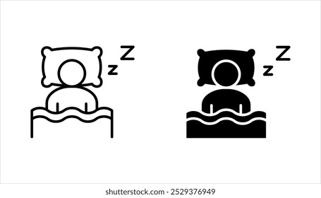 Sleep icon. set of sleeping poses Simple sleep icon for social media, app, and web design. vector illustration on white background