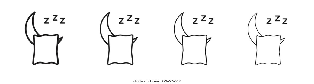 Sleep icon set vector eps10. illustration, logo sign symbol pictogram template